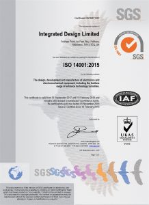ISO 14001:2015 IDL certificate